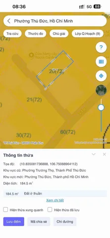 BDS HVL [NC] Bán Đất Hẻm 210 đường 11 Trường Thọ, phía gần sông đối diện khu Thanh Đa, ngay TOD Trường Thọ