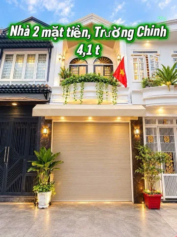 Bán nhà 2 mặt tiền, Trường Chinh, P.15, Tân Bình - Ô tô đậu cửa - Giá 4,1 tỷ
