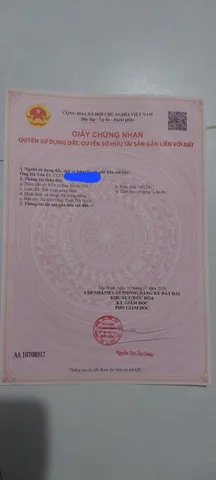 Bán Đất 100m2 có sẵn 100 m2 thổ cư giá 1.2 tỷ tại Đường Tỉnh lộ 824 Xã Hựu Thạnh Huyện Đức Hòa Long An