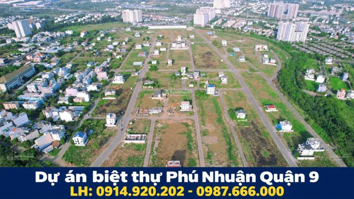Bán Nền biệt thự góc 2 mặt tiền dự án Phú Nhuận Quận 9, DT 267,5m2, giá bán 76 tr/m2, LH 0987.666.000