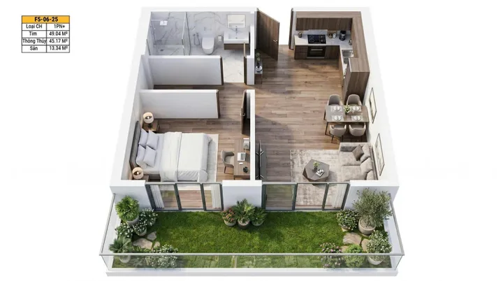 Chỉ 1 tỷ 658 (100%) - sở hữu căn hộ Sun Group TT Hoà Xuân - Sổ hồng sở hữu lâu dài
