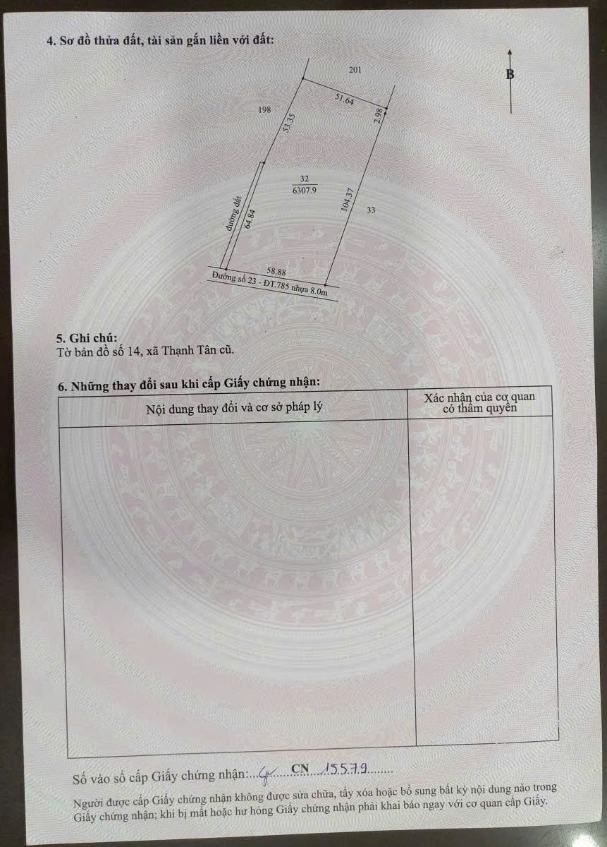 Bán Đất 6037m2 giá 3.8 tỷ tại Xã Thạnh Tân Thành phố Tây Ninh Tây Ninh