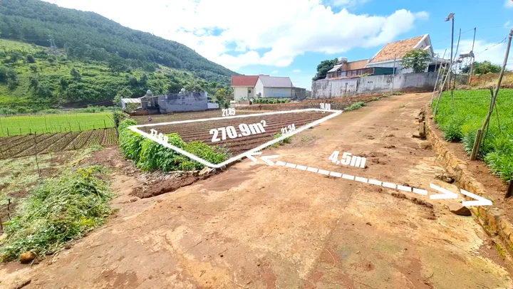 Bán 270,9m2, Lô Góc, Sổ Hồng Riêng Đất Thổ Cư Ngay Hiệp Thạnh Đức Trọng