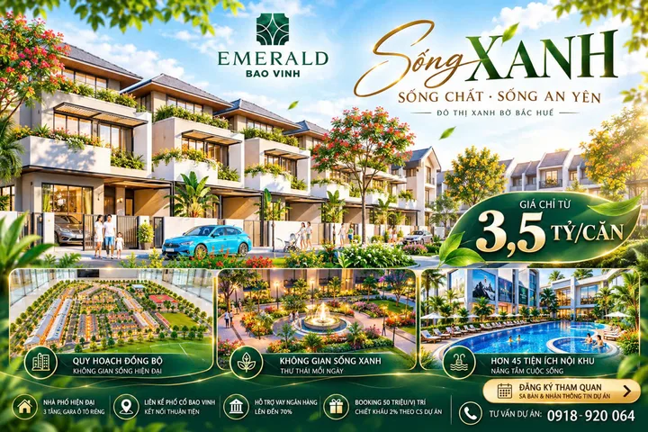 🌿 EMERALD BAO VINH – SỐNG XANH GIỮA MIỀN DI SẢN