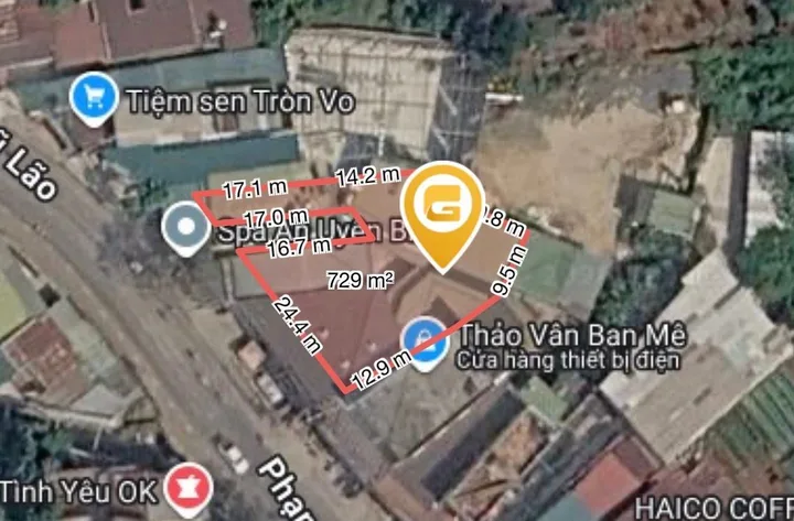 Bán Nhà riêng Mặt Tiền phạm ngũ lão có sẵn 300 m2 thổ cư giá 38 tỷ tại Xã Cư ÊBur Thành phố Buôn Ma Thuột Đắk Lắk