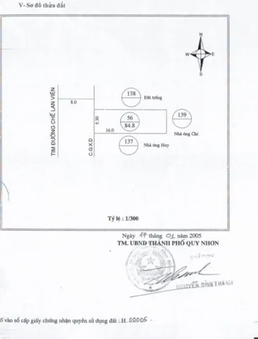 Bán Nhà riêng 84m2 có sẵn 84 m2 thổ cư giá 6.2 tỷ tại Đường Chế Lan Viên Phường Ghềnh Ráng Thành phố Qui Nhơn Bình Định