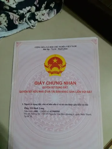 Bán Đất 191m2 có sẵn 151 m2 thổ cư giá 6.45 tỷ tại Phường Vĩnh Phú Thị xã Thuận An Bình Dương