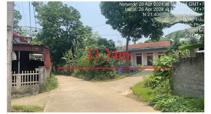 Bán Đất 670m2 có sẵn 200 m2 thổ cư giá 1.2 tỷ tại Xã Như Thụy Huyện Sông Lô Vĩnh Phúc