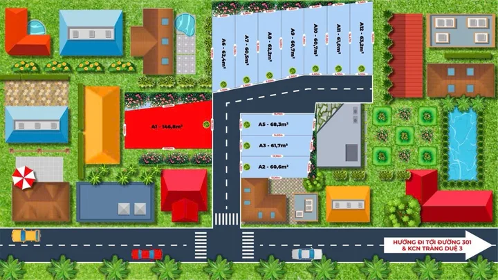 Bán Đất 62.4m2 có sẵn 62.4 m2 thổ cư giá 873.6 triệu tại - Chọn - Xã An Trường Hải Phòng