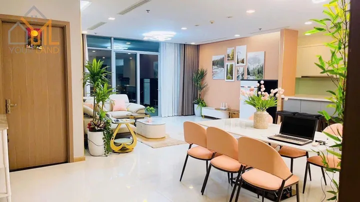 Cho thuê căn hộ Vinhomes Central Park 4 phòng ngủ tòa Park 2 view sông