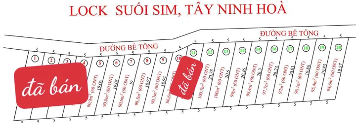 Bán Đất 100m2 có sẵn 60 m2 thổ cư giá 109 triệu tại Xã Ninh Tây Thị xã Ninh Hòa Khánh Hòa