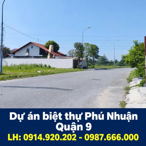 Bán đất nền biệt thự trục chính dự án Phú Nhuận, TP Thủ Đức (phường Phước Long B, Quận 9 cũ), LH: 0914920202