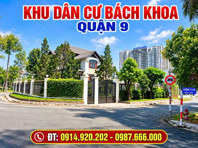 Bán nền đất B2-47, dt 7 × 26m, KDC Bách Khoa Q9, phường Long Trường, Tphcm – giá giảm còn 10,7 tỷ