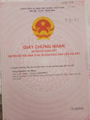 Bán Đất 240m2 giá 2.9 tỷ tại Đường Nguyễn Thị Năm Phường Tân Chánh Hiệp Quận 12 TP. Hồ Chí Minh
