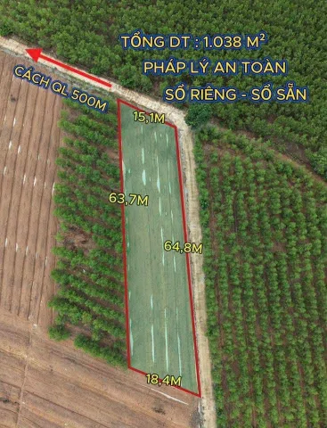 Bán Đất 1038m2 giá 600 triệu tại Xã Xuân Hòa Huyện Xuân Lộc Đồng Nai