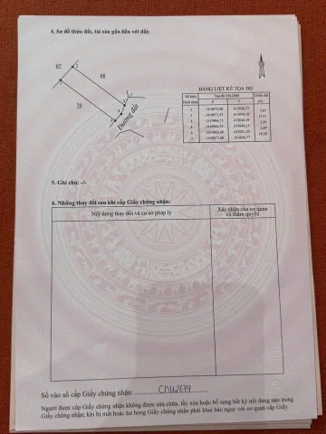 Bán Đất 91.5m2 có sẵn 91.5 m2 thổ cư giá 1.55 tỷ tại - Chọn - Xã Tu Bông Khánh Hòa