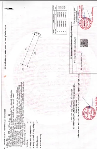 Bán Đất 606m2 có sẵn 60 m2 thổ cư giá 3.94 tỷ tại Xã Vạn Thắng Huyện Vạn Ninh Khánh Hòa