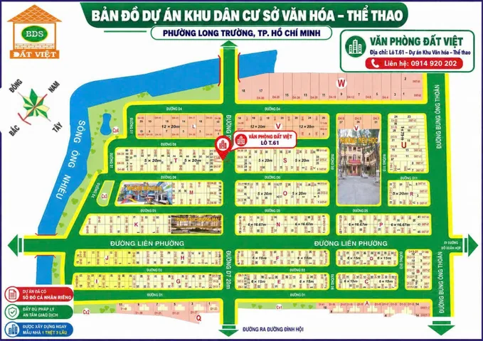Bán đất nền dự án tại phường Phú Hữu, Quận 9, Hồ Chí Minh, dự án sở văn hóa thể thao