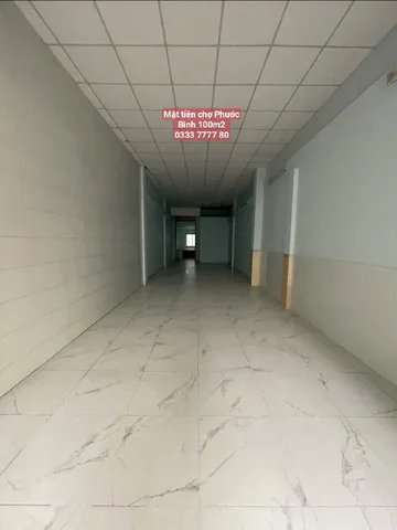 💎 (14 tr) Mặt tiền chợ Phước Bình trệt suốt 100m2 + gác 20m2 | nhà mới, sạch sẽ