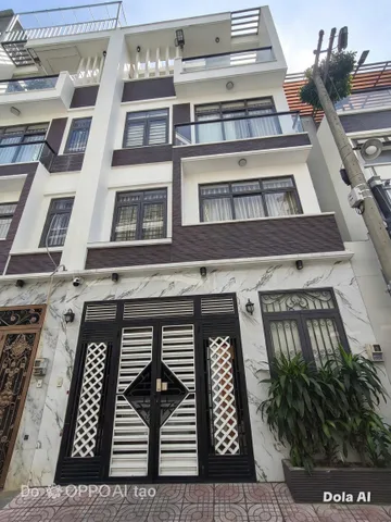 Nhà đẹp ở ngay, hương lộ 2- quận Bình Tân. 57 m2, 4 tầng, 4 phòng ngũ, 5 Wc, sân thượng, hẻm xe hơi, nhỉnh 7 tỉ