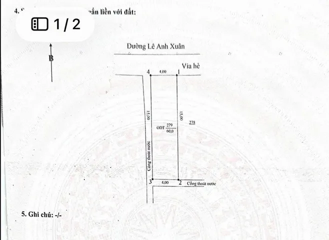 BÁN ĐẤT 3 MẶT THOÁNG MT LÊ ANH XUÂN –HÒA CƯỜNG- KINH DOANH SẦM UẤT – 6,8 TỶ