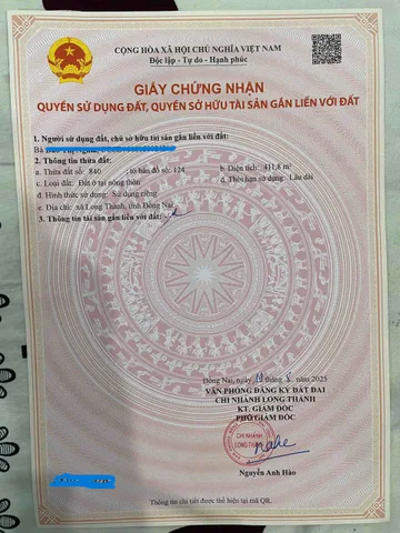 Bán Đất 411.8m2 full thổ cư giá 14 tỷ tại Đường D22 Tái định cư Lộc An-Bình Sơn sân bay Long Thành