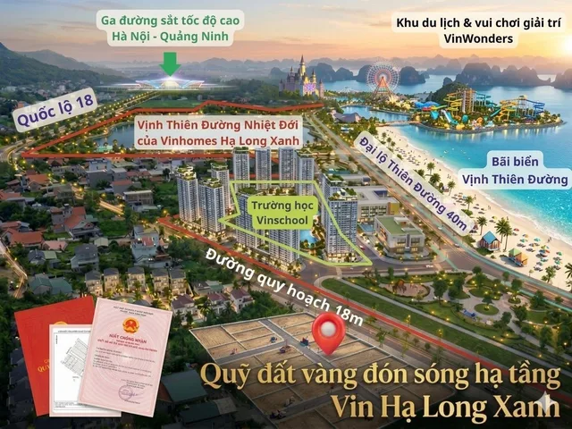 🌊 SIÊU PHẨM ĐẤT THỔ CƯ TĂNG GIÁ VƯỢT TRỘI GIÁP VIN, ĐÓN ĐẦU XU HƯỚNG GA TOD HÀ NỘI - QUẢNG NINH