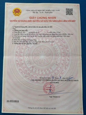 BÁN LÔ ĐẤT GÓC 2 MẶT TIỀN 732 MÉT VUÔNG - NGÂN HÀNG ĐANG CHO VAY 1,8 TỈ.
