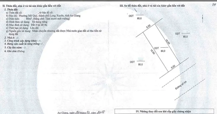 🏡 BÁN NỀN MẶT TIỀN ĐƯỜNG SỐ 5A TÂY SÔNG HẬU – 80M² – GIÁ 2 TỶ 500