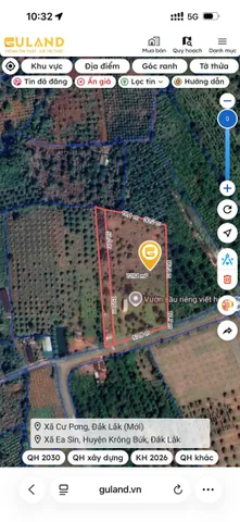 Bán Đất 8700m2 giá 5.9 tỷ tại Xã Ea Sin Huyện Krông Búk Đắk Lắk ( SẦU RIÊNG GL)