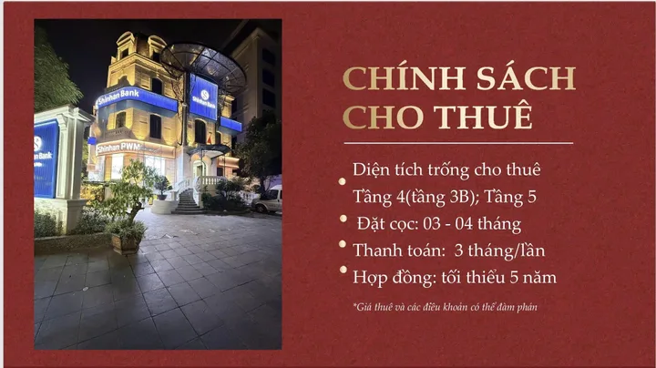CHO THUÊ MẶT BẰNG 33 BÀ TRIỆU, PHƯỜNG HÀNG BÀI, QUẬN  HOÀN KIẾM, HÀ NỘI