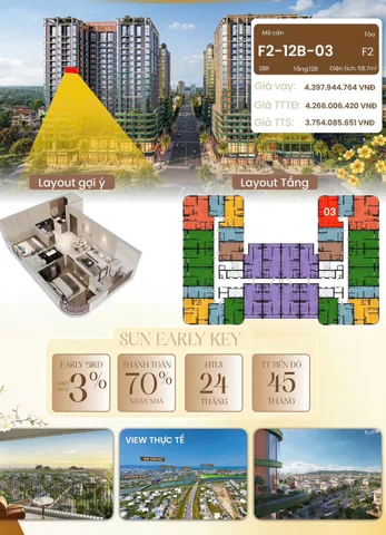 Bán Căn hộ chung cư 35m2 giá 1.69 tỷ tại Đường Minh Mạng - Chọn - Phường Ngũ Hành Sơn Đà Nẵng