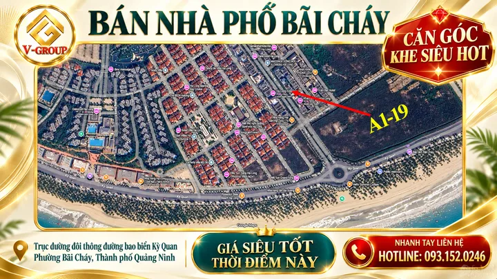 Bán nhà Shophouse trục đường đôi bao biển khu du lịch Bãi Cháy