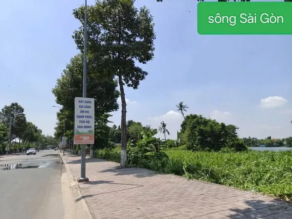 bán đất mặt tiền binh nhâm 91 thông bờ bao sông sài gòn