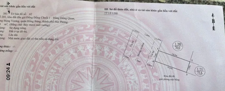 SIÊU PHẨM CHỈ 3 TỶ – LÔ GÓC DÂN SINH TĐC ĐỐNG CHUỐI, HỒNG BÀNG, HẢI PHÒNG