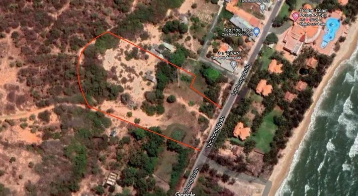 Bán 2 Héc Ta 2Mt Mặt Tiền biển  tp phan thiết có 300m thổ cư