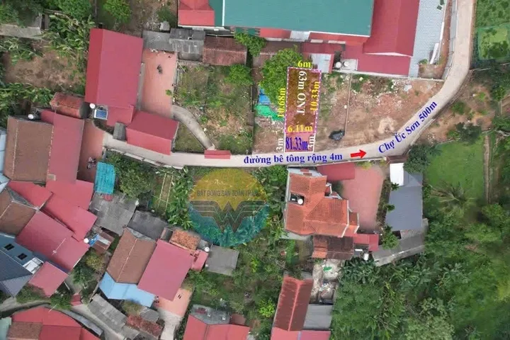 Bán Đất 84m2 có sẵn 63 m2 thổ cư giá 800 triệu tại Thị trấn Hương Sơn Huyện Phú Bình Thái Nguyên