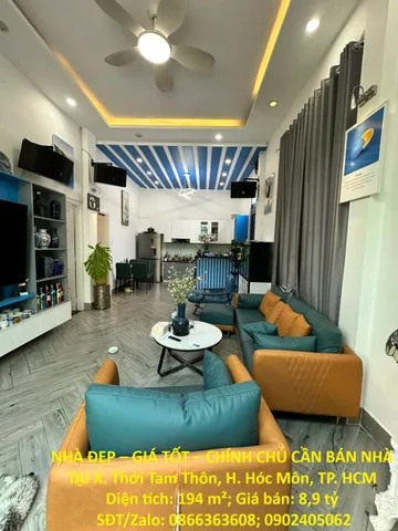 NHÀ ĐẸP – GIÁ TỐT – CHÍNH CHỦ CẦN BÁN NHÀ TẠI X. Thới Tam Thôn, H. Hóc Môn, TP. HCM