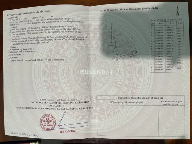 50x25 1433m 60 Tho 2.7 Tỷ 173 đã bán