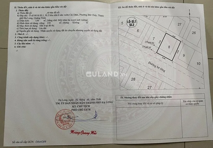 💥Cắt lỗ💥Bán nhanh ô biệt thự Sân vườn Cái Dăm,Bãi Cháy,Hạ Long