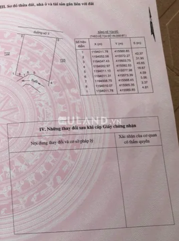 Bán đất 1377m² có sẵn 100m² thổ cư ngang 32m giá 5.5 tỷ tại Thị trấn Tân Nghĩa Huyện Hàm Tân