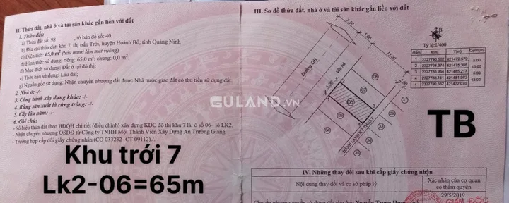 Dự Án Khu Trới 7
