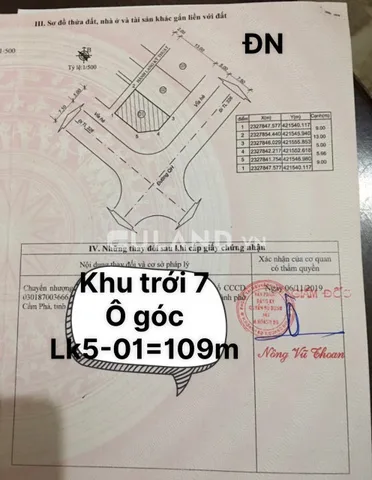 Ô Góc Dự Án Khu Trới 7