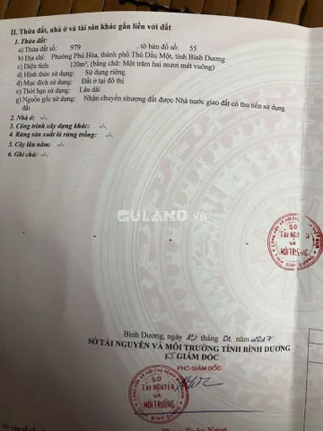 cần bán mặt tiền cách mạng tháng 8 chánh nghĩa TP Thủ Dầu Một - Bình Dương