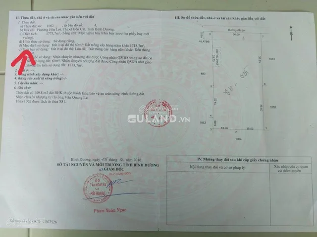 Đất Hoà Lợi làm biệt thự sân vườn hoặc xây kho xưởng
