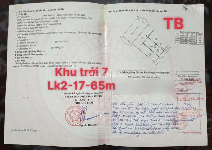 DỰ ÁN KHU TRỚI 7 - HOÀNH BỒ - QN