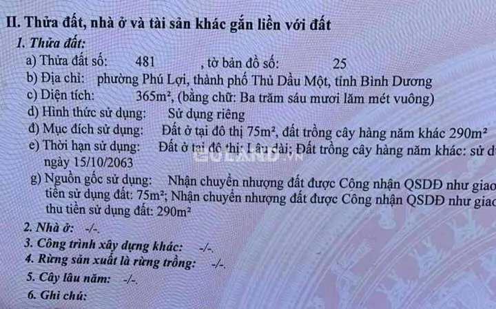 cần bán gấp trung tâm tdm phường phú lợi
