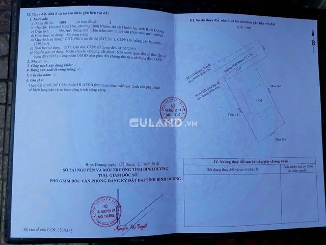 BÁN GẤP ĐẤT MT BÌNH NHÂM 27 ,THUẬN AN ,BÌNH DƯƠNG