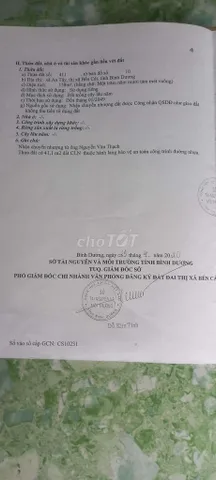 Chính chủ cần bán khu vực bến cát bình dương.