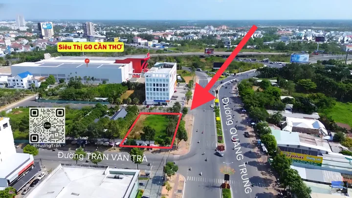 CHO THUÊ MẶT BẰNG 1.250m2 GÓC 3 MẶT TIỀN QUANG TRUNG - Kế Siêu Thị Go CẦN THƠ